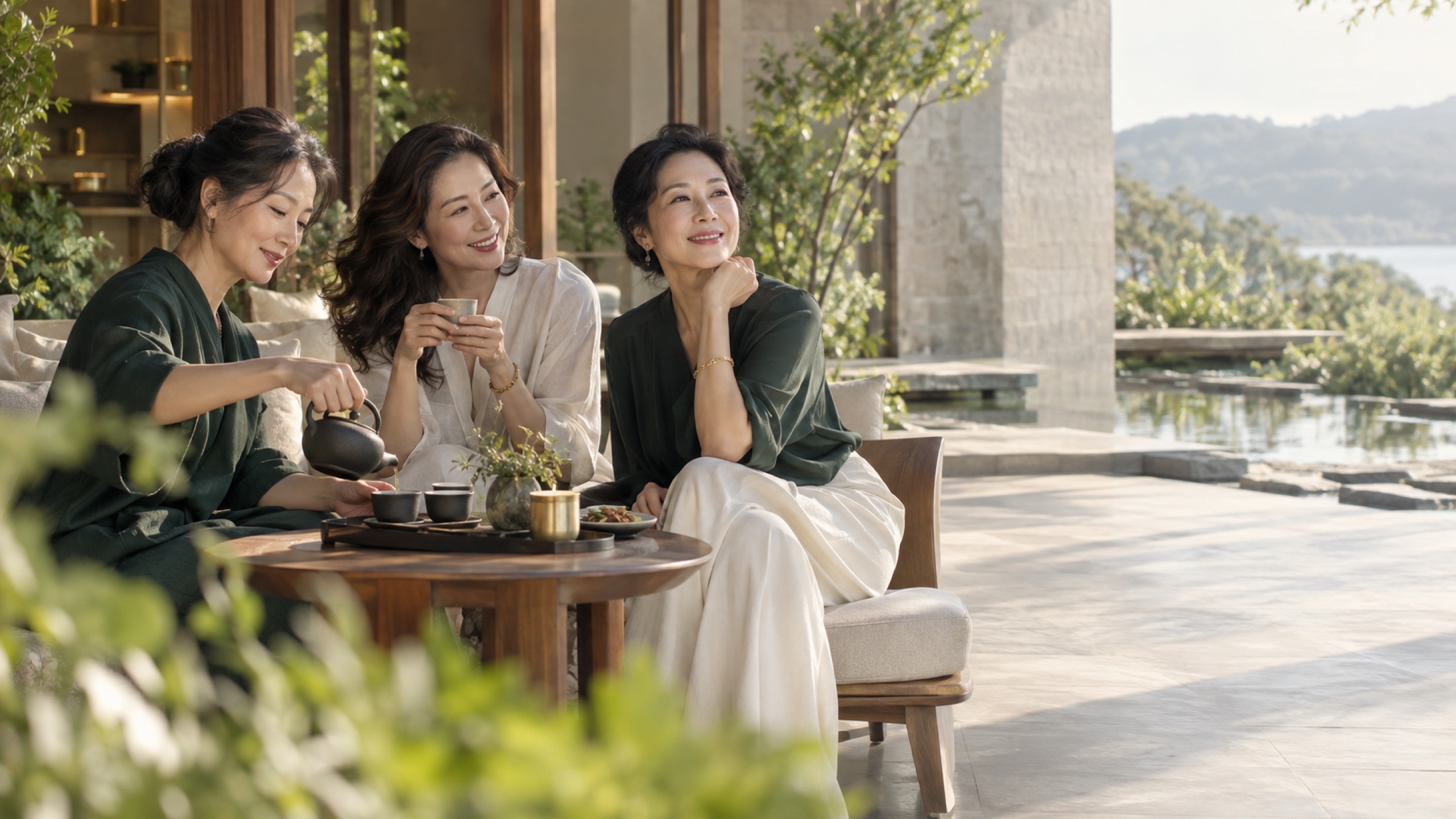 Phụ nữ 45+ cùng thưởng trà và đồng hành trên hành trình sống khỏe